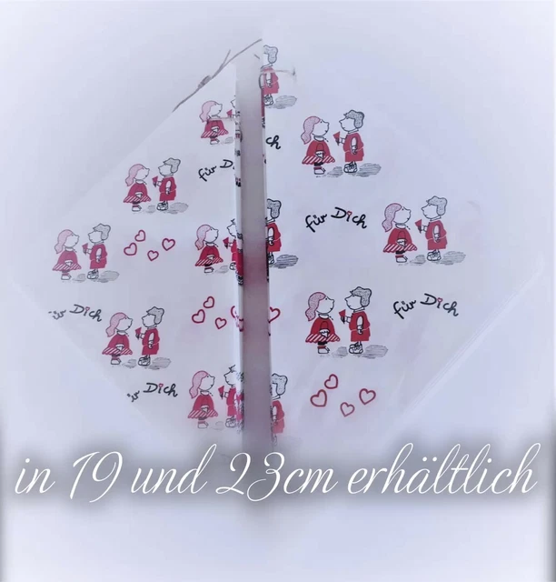 Spitztüte "für Dich" Papiertüte, Papierspitztüte, Bonbontüte für Hochzeit, Feier