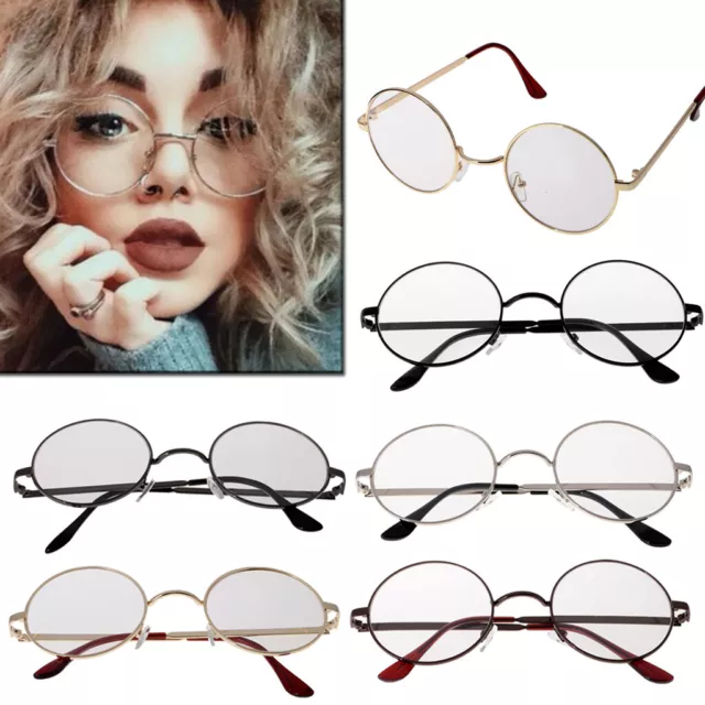 Vintage Herren Damen Brillengestell Brille Retro Brille Rund