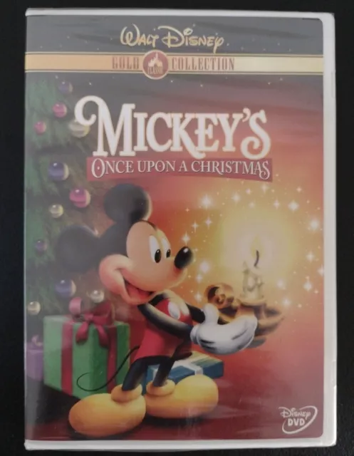 Walt Disney Gold Classic NEW SEALED DVD Mickey's Once Upon a Christmas BV Stamp