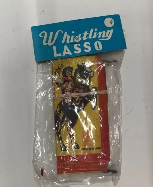 Vintage 1960s Cowboy Whistling Lasso Toy Skee Ball Prize Boardwalk