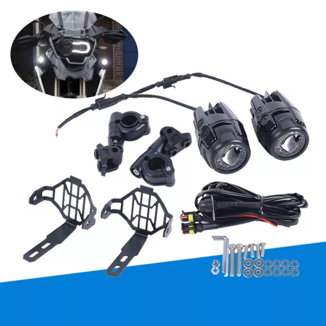 2X LED Motorrad Nebelleuchte Zusatzscheinwerfer Lauflicht Für BMW R1200GS F800GS 3