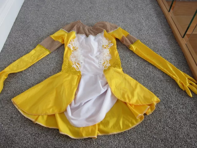 Roller/Ice Skating Dress With Attached Gloves Age Approx 10-12 Years