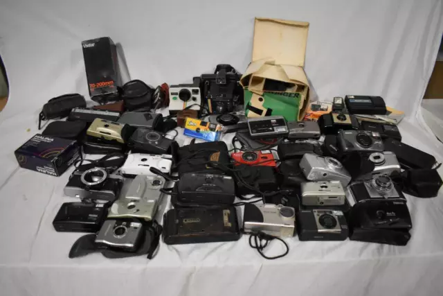 Vintage Film Cameras Bundle Approx. 40 Various Brands Vintage/Retro LOT 1