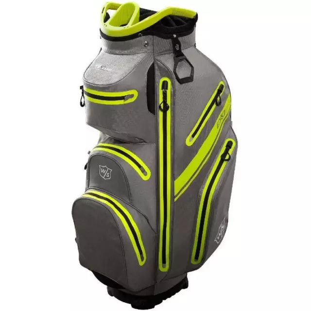 Wilson Staff Golf eXo Dry Waterproof Cart Bag (Charcoal/Citron)