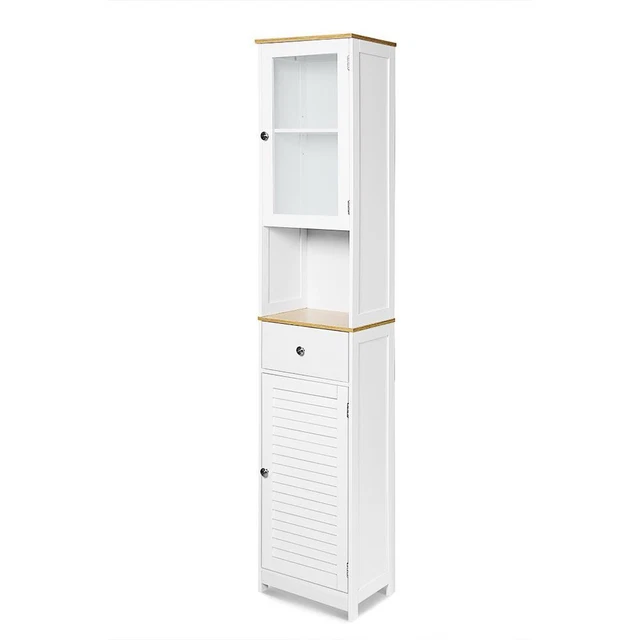 HelloFurniture Auston Bathroom Storage Cabinet - Tall