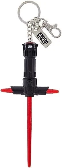 Disney Parks Star Wars Red Lightsaber Kylo Ren Keychain Key Ring Brand New