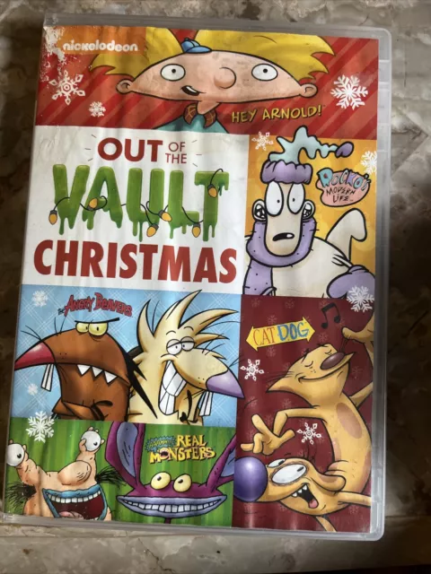 Nickelodeon Out of the Vault Christmas OOP DVD w/CatDog Hey Arnold Tested