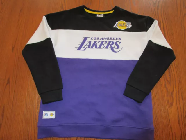 Nba Los Angeles Lakers Long Sleeve Crew Sweatshirt Boys Xl Excellent Condition