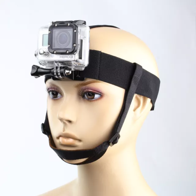 Elastic Adjustable Head Strap Belt Mount for GoPro Hero 10 9 8 7 6 5 4 3 Session