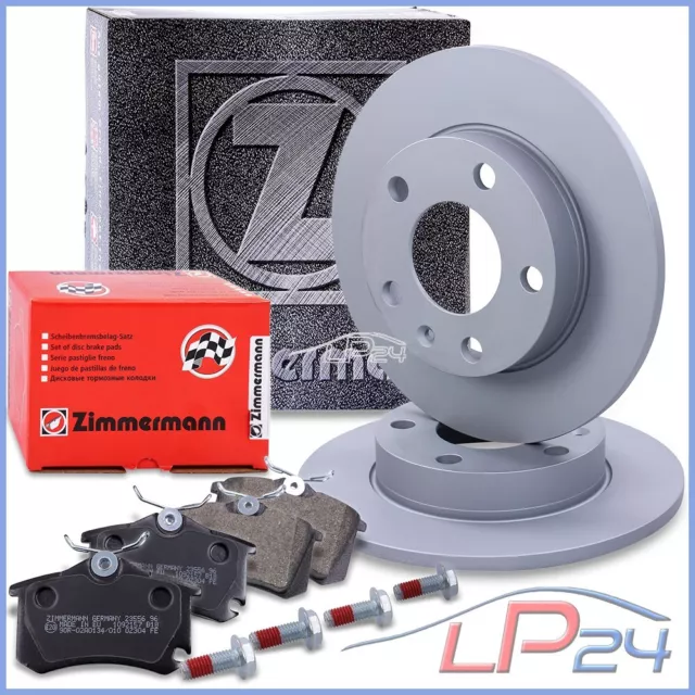 Zimmermann Disques De Frein+ Plaquettes Arrière Pour Audi A4 8E B6 1.6-2.5 00-04