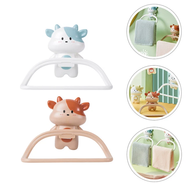 2 PCS Tier Handtuchhalter Kleiderständer Zur Wandmontage Toilette
