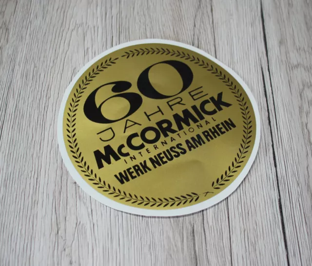 Mc Cormick 60 Jahre Aufkleber gold IHC Sticker