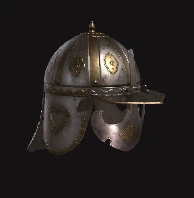 18G SCA Medieval Zischage Of Winged Hussar Helmet Hussars Helmet Replica Viking