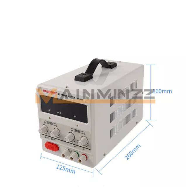 MS-305D Adjustable DC Power Supply Precision Variable Digital Lab Test 220V 2