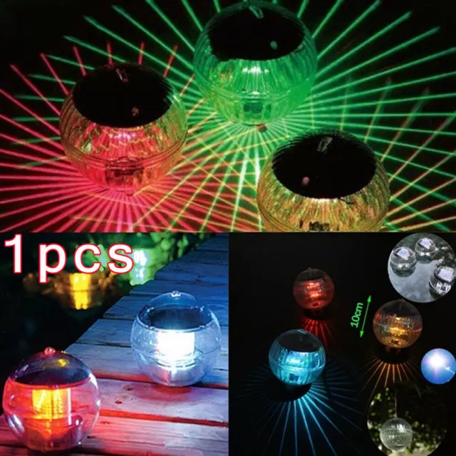 Solar Powered Floating Pond Light Garden Swimming Pool Color Changing LED Lamp 2