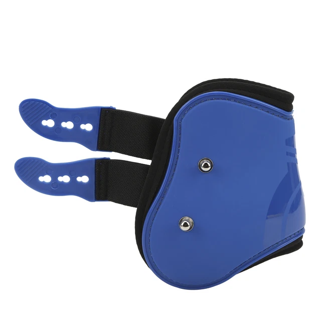 (Blue Hind Legs Extra Large)Horse Tendon Brace Guard 2Pcs Protective Open