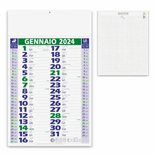 Calendario Filosofico 2024 - A6 Piccolo 10 X 14 cm - con Supporto in Legno  - goldpen.it