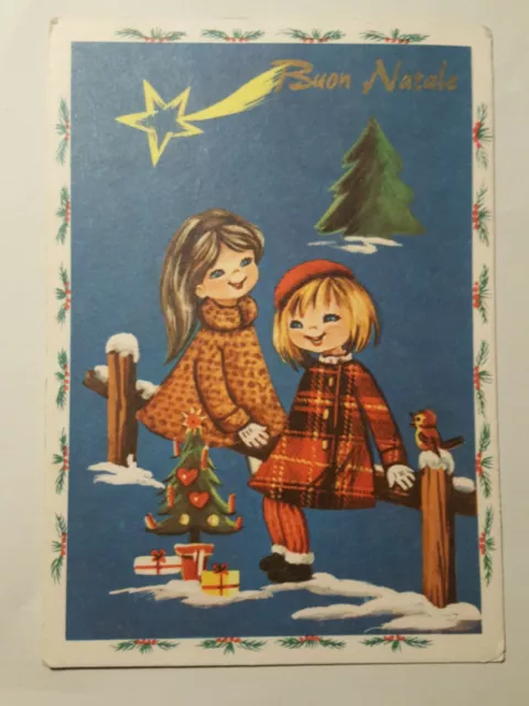 Cartolina Buon Natale  1969 PCEM 1264/5 SP886 ^