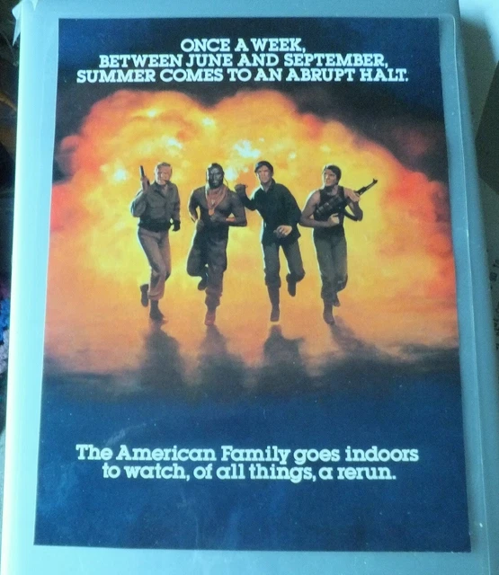 The A-team Mr T Murdock Hannibal Smith laminated  small magazine poster