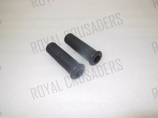 New Vespa Black Handle Bar Grips Pair Vbb / Vlb / Vna / Vba #Vp427