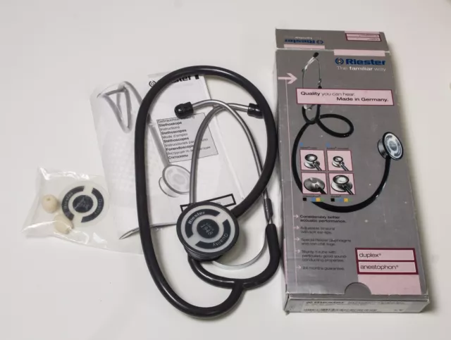 Riester Duplex Anestophon Stethoscope Black