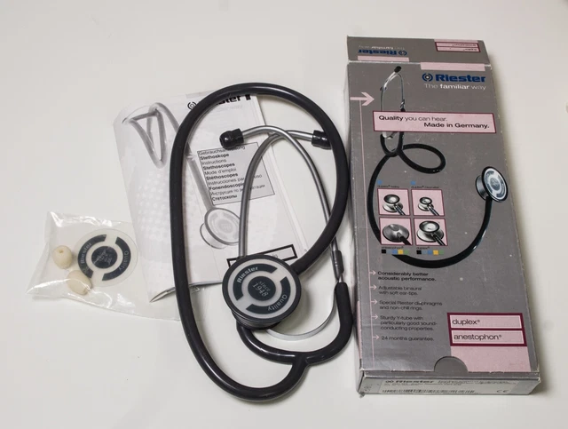 Riester Duplex Anestophon Stethoscope Black