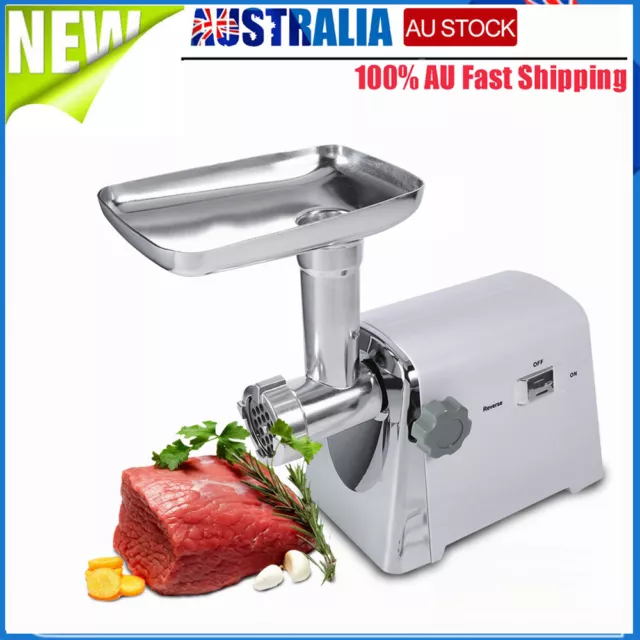 2800W Commercial Meat Grinder Electric Mincer Sausage Maker Machine Kit Kitchen