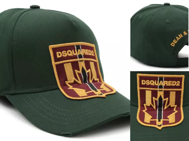 Dsquared2 Iconic Canada Hoja Parche Logo Gorra de Béisbol Basebalkappe Sombrero