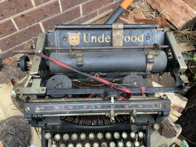 Large Antique Rare Underwood Desktop Typewriter