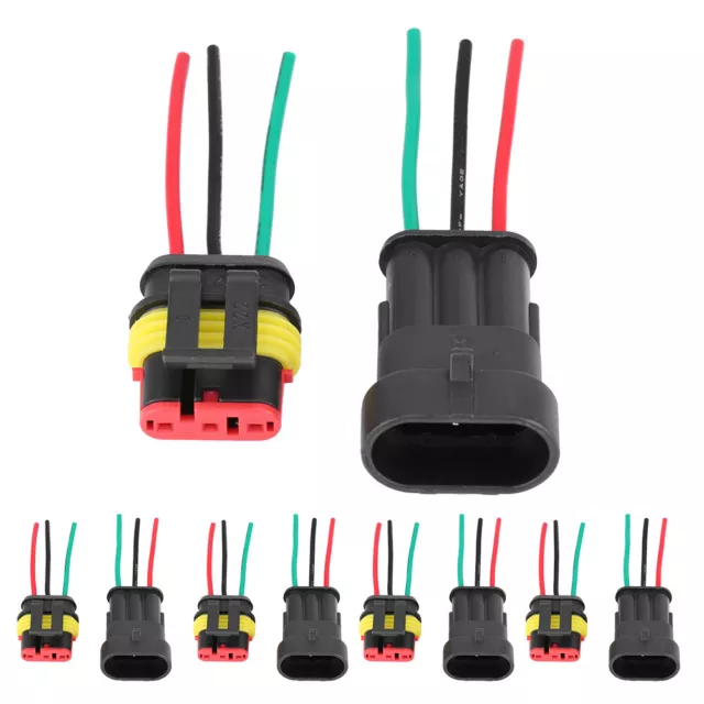 Prise de connecteur électrique de fil automatique de voiture de manière  imperméable à 4 broches