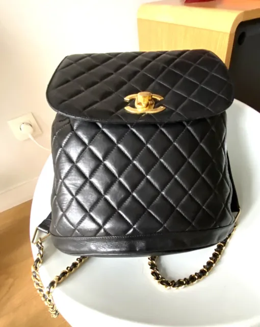 Chanel Sac a Dos Cuir Matelassé 1980 Chaînettes bag borsa vintage Bandoulière