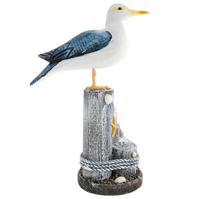 Ornement Méditerranéen Bois Mouette Rural Panneau Décoration D'intérieur