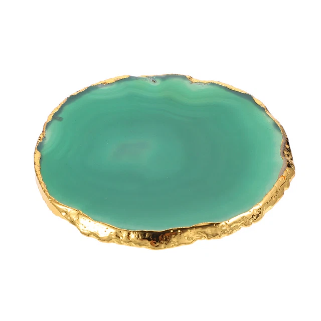 Jade-Untersetzer Geode Schmücken Couchtisch Hochzeitsdeko Glasuntersetzer