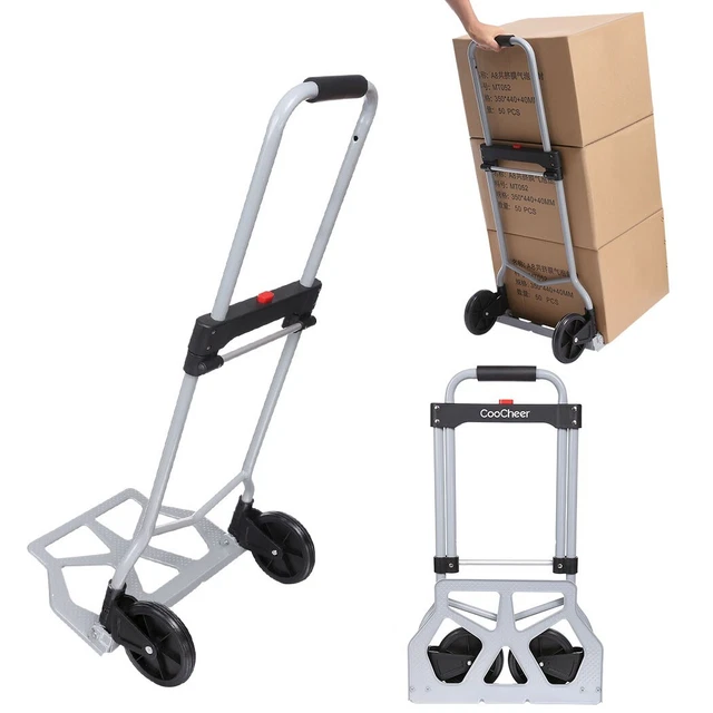 Carrello carrello da trasporto 100 kg pieghevole alluminio carrello impilabile carrello piattaforma nuovo
