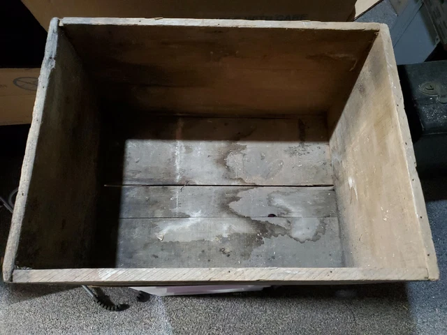 Vintage ATLAS POWDER CO. Empty Wood Crate Box High Explosives 2