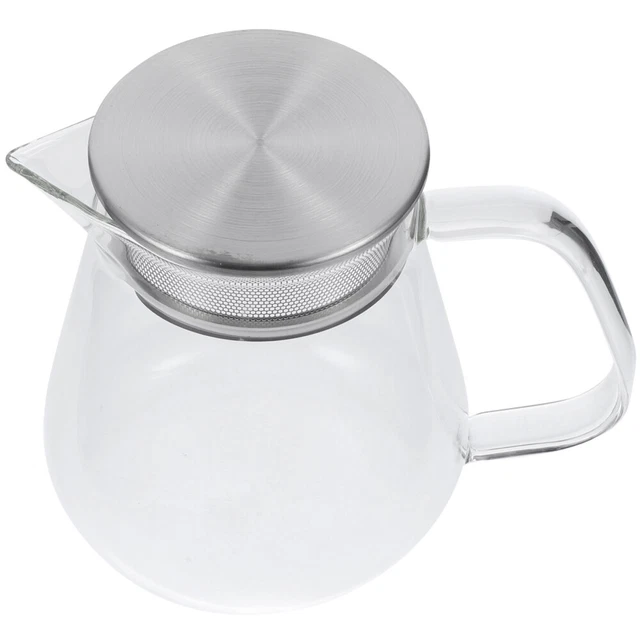 Tetera de vidrio con floración olla de té suelta olla de té pequeña recipiente para tetera