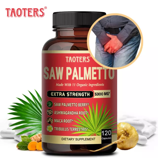 Saw Palmetto - DHT Blocker - Fights Hair Loss and Keeps Prostate Healthy