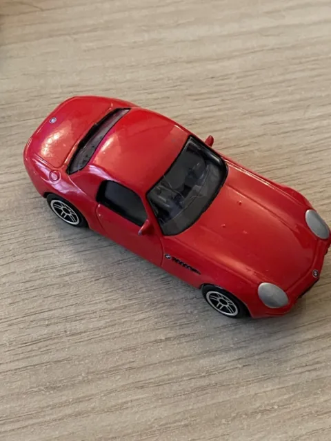BMW Z8 Coupe Red Diecast Toy Model Car 1/58 RealToy - Played With Condition