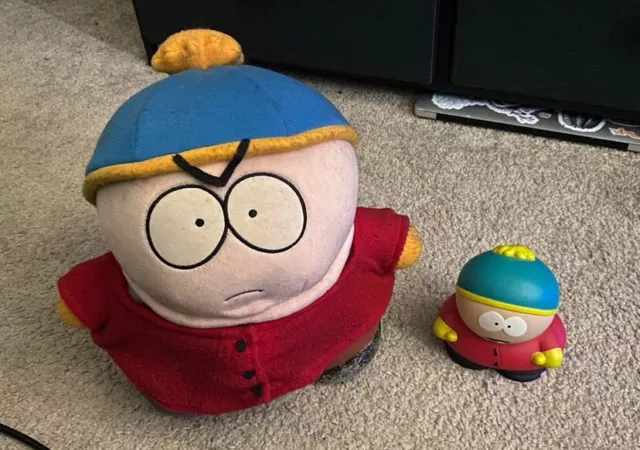 VINTAGE South Park Eric Cartman Plush (1998) w/ MIRAGE Figure