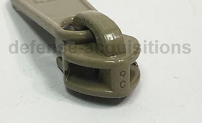 MilSpec Size 10 YKK Zipper Pull Slider used for #10 CF Nylon Coil Tape KHAKI 