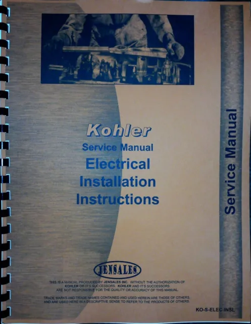 Kohler Electric Plants Installation Instructions Manual