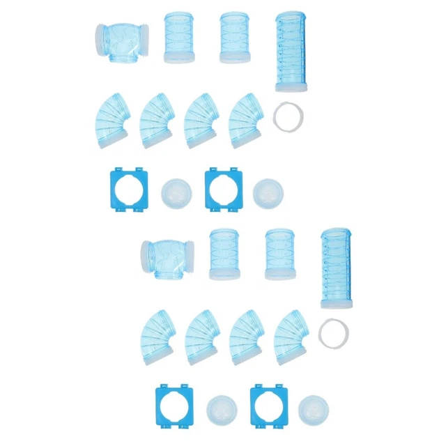 2 Sets Hamsterpfeife Hamsterhaus Wachtelkäfig Wasserflasche Spielzeug