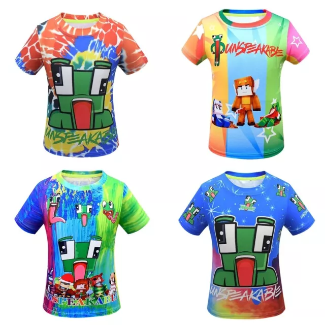 Thombase Boys T-Shirts 3D Roblox Cartoon T-Shirt Family Games Tops Tees for  Boy Girl (black3, 120) : : Clothing, Shoes & Accessories