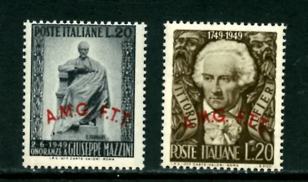 Italy-Trieste 45-46, 1949 Mazzini And Alfieri, Mnh (It136)