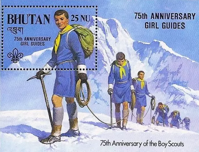 Bhutan 1986 Jungen Scouts S/S W / Überdruck MNH