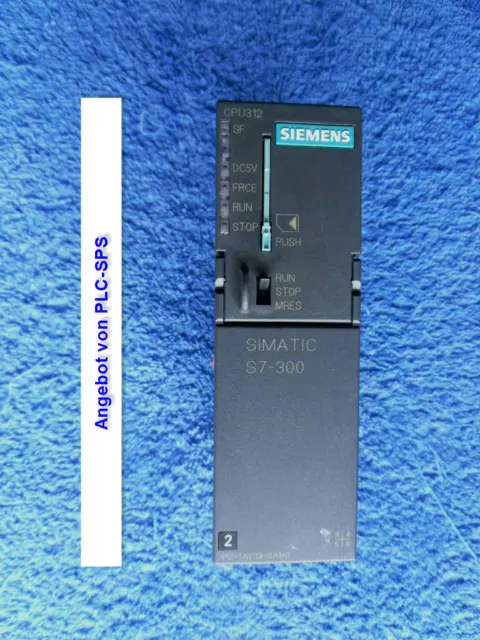 Siemens Simatic S7-300 6ES7 312-1AE13-0AB0 CPU 312 + MMC, geprüft,alles iO.