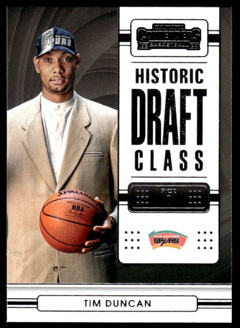 2022-23 Panini Contenders Historic Draft Class Tim Duncan San Antonio Spurs #3