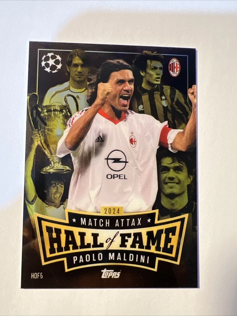 CARTA PAOLO MALDINI Match Attax 24/25 HALL OF FAME # HOF 5. Nuovo EUR ...