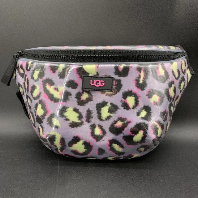 New UGG Nasha Belt Bag Crossbody Clear Black Spotty Adjustable #1126832