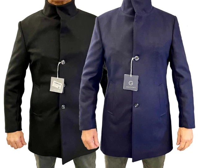 Cappotto Uomo Elegante Giacca Invernale Giubbotto Made in Italy Sartoriale